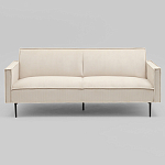 Диван современный вельветовый прямой Worcester Молочный варинант исполнения - 2 | Loft Concept в Челябинске