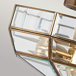 Потолочный светильник шестигранной формы с прозрачными стеклянным плафоном Elstead Lighting варинант исполнения - 4 | Loft Concept в Челябинске