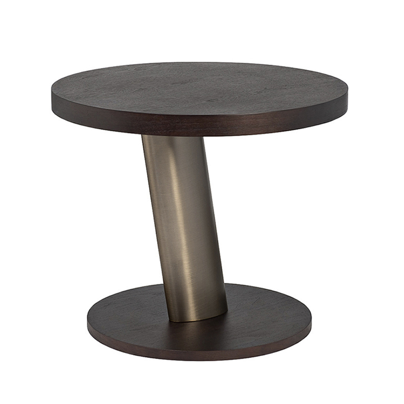 Столик журнальный Dominant темный орех Золотой Коричневый в Челябинске | Loft Concept 