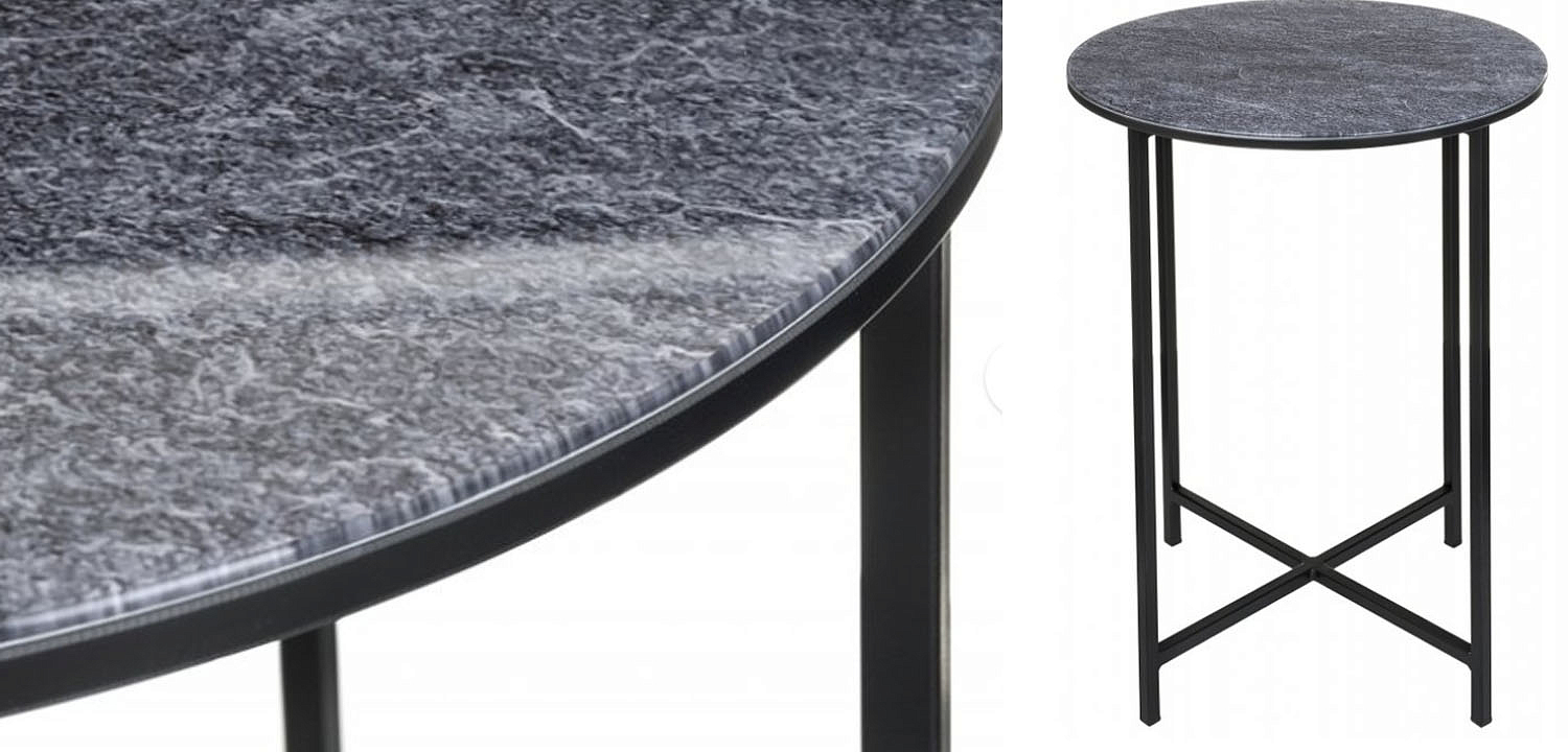 Приставной стол Zermatt Side Table round gray Приставной стол Zermatt Side Table round gray - Loft-Concept в Челябинске