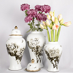 Декоративная ваза с крышкой Flowers in Pots варинант исполнения - 4 | Loft Concept в Челябинске