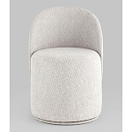 Пуф Loreen со спинкой вращающийся букле светло-серый варинант исполнения - 4 | Loft Concept в Челябинске