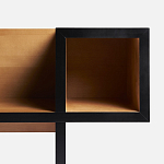 Дизайнерская скамейка  Canton  Beech and Black Bench варинант исполнения - 10 | Loft Concept в Челябинске