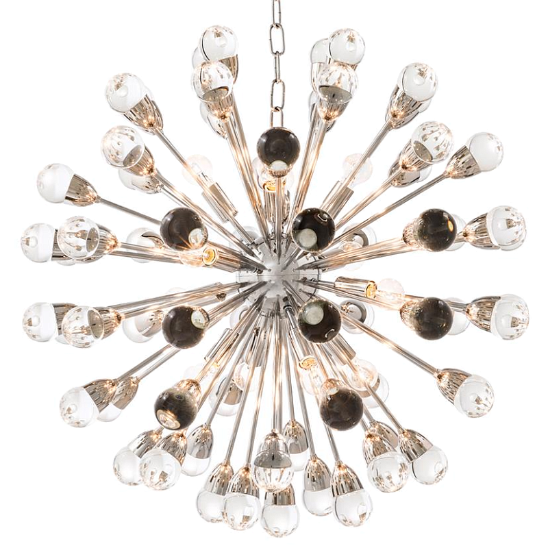 Люстра Chandelier Antares L Nickel Никель Прозрачный Люстра Chandelier Antares L Nickel Никель Прозрачный в Челябинске | Loft Concept