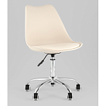 Офисный стул на металлическом основании EGGERY Beige пластик варинант исполнения - 1 | Loft Concept в Челябинске