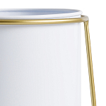 Кашпо из металла и латуни Elegance Elevated Planters белое варинант исполнения - 3 | Loft Concept в Челябинске