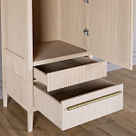 Узкий Шкаф Primo с 2 выдвижными ящиками Светлый дуб варинант исполнения - 5 | Loft Concept в Челябинске