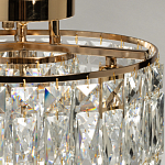 Потолочный светильник круглый с прозрачными подвесками Lunet варинант исполнения - 6 | Loft Concept в Челябинске