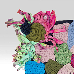 Ковер разноцветный из джинсовой одежды и армейских палаток Upcycling варинант исполнения - 2 | Loft Concept в Челябинске