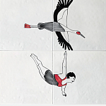 Плитка с узором Аист варинант исполнения - 2 | Loft Concept в Челябинске