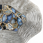 Кофейный стол со столешницей из агата Agate Design Blue  варинант исполнения - 3 | Loft Concept в Челябинске