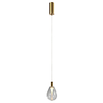 Подвесной светильник со стеклянным плафоном в форме капли NAOMI drop transparent glass варинант исполнения - 2 | Loft Concept в Челябинске