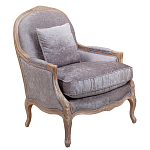 Кресло Ava Classical Armchair brown and grey velour варинант исполнения - 1 | Loft Concept в Челябинске