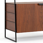 Стеллаж из орехового дерева Olson Rack варинант исполнения - 4 | Loft Concept в Челябинске