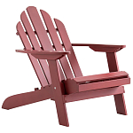 Уличное кресло из массива акации Adirondack Wooden Chair Red варинант исполнения - 1 | Loft Concept в Челябинске