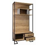 Стеллаж под TV в стиле лофт с открытыми полками и 2-мя ящиками Urban Style Space варинант исполнения - 2 | Loft Concept в Челябинске