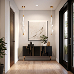 Люстра с белым скрученным плафоном Golden Swirl варинант исполнения - 10 | Loft Concept в Челябинске