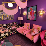 Картина Фламинго вышивка бисер Flamingo Beaded Wall Art варинант исполнения - 1 | Loft Concept в Челябинске