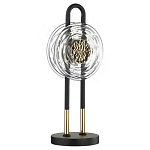 Настольная лампа с черным основанием и золотистым декором Bruno варинант исполнения - 1 | Loft Concept в Челябинске