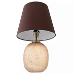 Настольная лампа с тканевым абажуром на овальном основании Lampshade on Oval Base варинант исполнения - 2 | Loft Concept в Челябинске