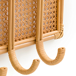 Настенная вешалка из ротанга Wila Wall Hanger M варинант исполнения - 3 | Loft Concept в Челябинске