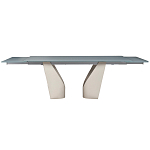 Стол обеденный раскладной со стеклянной столешницей Futuristic Table варинант исполнения - 2 | Loft Concept в Челябинске