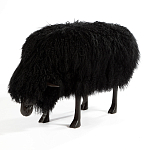 Банкетка Овечка черная Sheep Bench Black head down варинант исполнения - 2 | Loft Concept в Челябинске