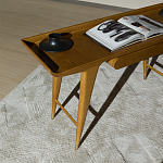 Дизайнерский рабочий стол из массива дерева Gio Ponti D.847.1 Writing Desk варинант исполнения - 6 | Loft Concept в Челябинске