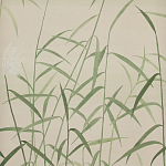 Обои ручная роспись Wild Grasses Special Colourway on Bleached Silver slub silk варинант исполнения - 2 | Loft Concept в Челябинске