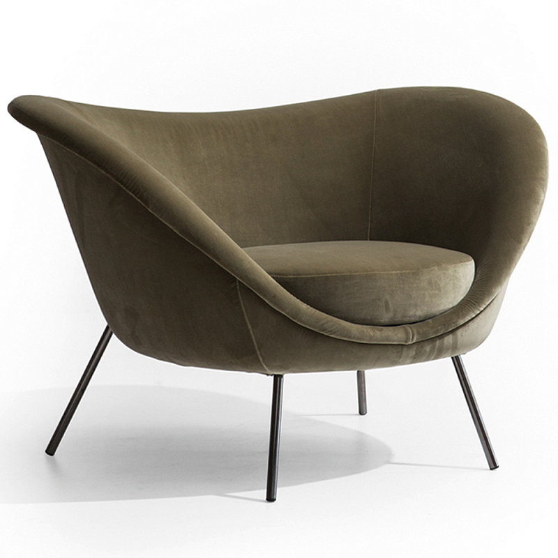 Дизайнерское кресло Gio Ponti D.154.2 Armchair Темно-оливковый Черный Дизайнерское кресло Gio Ponti D.154.2 Armchair Темно-оливковый Черный в Челябинске | Loft Concept