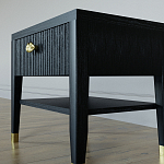 Прикроватная тумбочка с ящиком Elsa Dreams Black варинант исполнения - 3 | Loft Concept в Челябинске