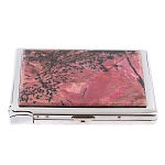 Портсигар с газовой зажигалкой из натурального камня Родонит Stone Cigarettes Cases варинант исполнения - 4 | Loft Concept в Челябинске