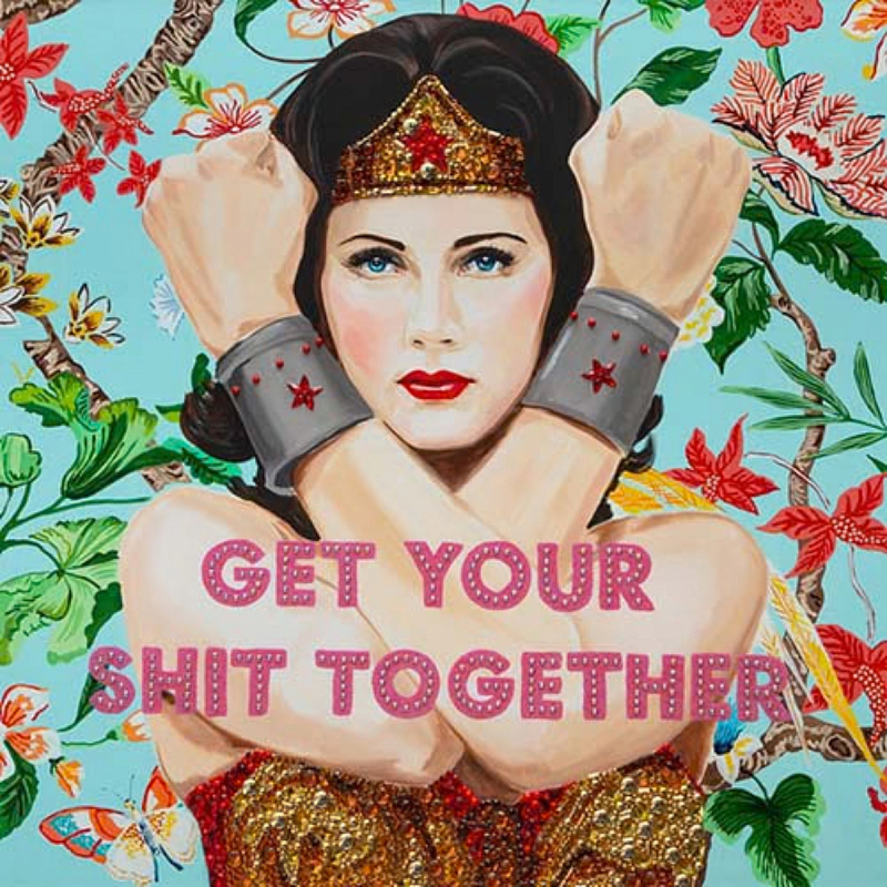Картина Wonder Woman Get Your Shit Together Мульти Картина Wonder Woman Get Your Shit Together Мульти в Челябинске | Loft Concept