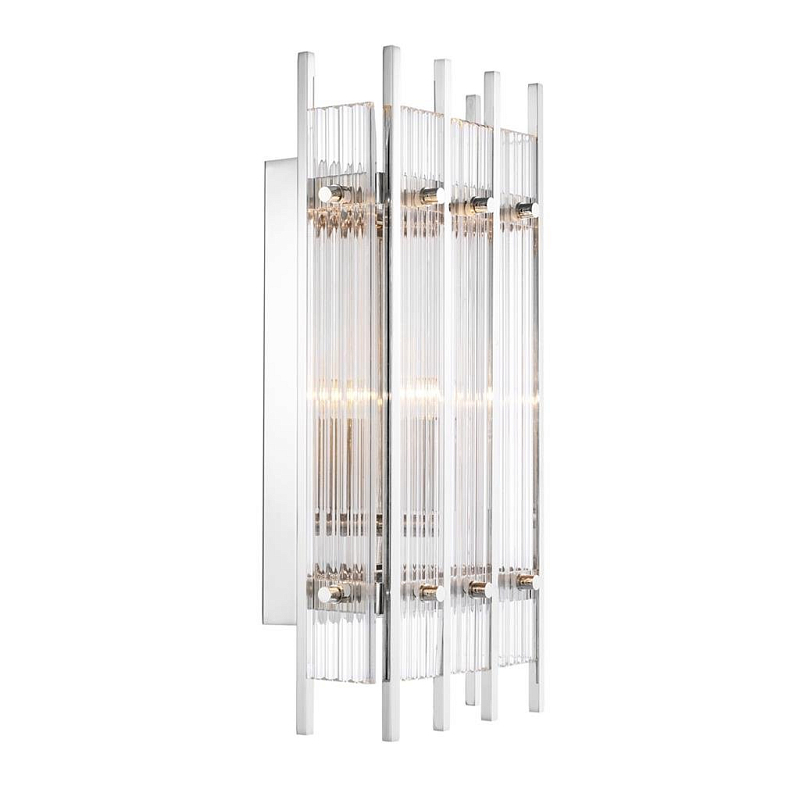 Бра Wall Lamp Sparks S Nickel Никель Прозрачный (Transparent) Бра Wall Lamp Sparks S Nickel Никель Прозрачный (Transparent) в Челябинске | Loft Concept