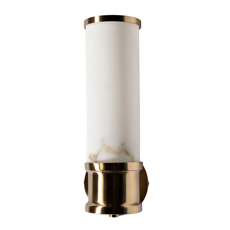 Бра цилиндрическое с расцветкой под мрамор Highlighting Золотой Белый в Челябинске | Loft Concept 