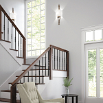 Бра с цилиндрическим тканевым абажуром белого цвета Feiss варинант исполнения - 2 | Loft Concept в Челябинске