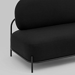 Двухместный диван черного цвета COLOR BLOCK варинант исполнения - 6 | Loft Concept в Челябинске