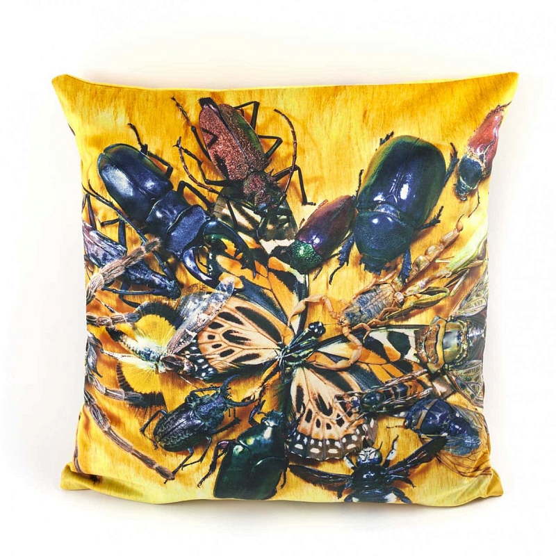 Подушка Seletti Cushion Insects Toiletpaper Желтый Подушка Seletti Cushion Insects Toiletpaper Желтый в Челябинске | Loft Concept