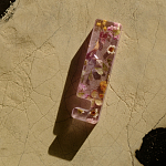 Подставка для телефона из эпоксидной смолы с цветами розовая Epoxy Flowers Phone Stand Pink варинант исполнения - 8 | Loft Concept в Челябинске