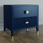 Тумба прикроватная с двумя ящиками Elsa Dreams Blue варинант исполнения - 1 | Loft Concept в Челябинске