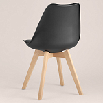 Стул с основой из пластика и мягким сиденьем Arvika Black варинант исполнения - 5 | Loft Concept в Челябинске