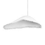 Подвесной светильник с асимметричным волнообразным абажуром и фактурной бахромой по краю Tactile Line варинант исполнения - 10 | Loft Concept в Челябинске