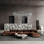 Люстра подвесная с металлическими дугами и длинными цепочками 115 см Atlantis Chain варинант исполнения - 17 | Loft Concept в Челябинске