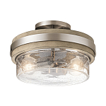 Потолочный светильник с прозрачным стеклянным плафоном с эффектом пузырьков Kichler варинант исполнения - 1 | Loft Concept в Челябинске