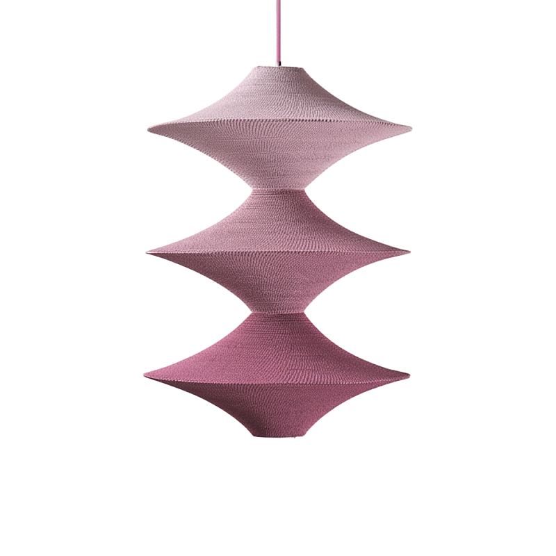 Подвесной вязаный розовый светильник «Звезда Востока 03» Розовый в Челябинске | Loft Concept 