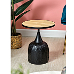 Приставной столик с факутрным черным основанием Ethiopia варинант исполнения - 6 | Loft Concept в Челябинске