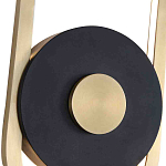 Бра с овальной рамойцвета латунь и черным кругом в центре Midnight Orbit варинант исполнения - 2 | Loft Concept в Челябинске