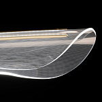 Люстра линейная с прозрачным волнообразным плафоном Wave Line варинант исполнения - 6 | Loft Concept в Челябинске