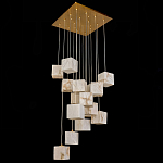 Люстра подвесная с квадратными плафонами из натурального камня Glowing Spheres варинант исполнения - 3 | Loft Concept в Челябинске
