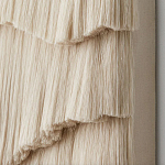 Светло-Бежевое Панно из нитей White Landscape Wall Hanging варинант исполнения - 3 | Loft Concept в Челябинске